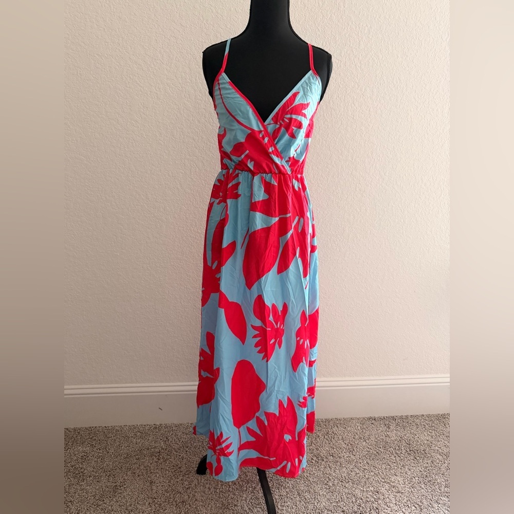 Floral Print Maxi Dress | Adjustable Strap Boho Summer Dress